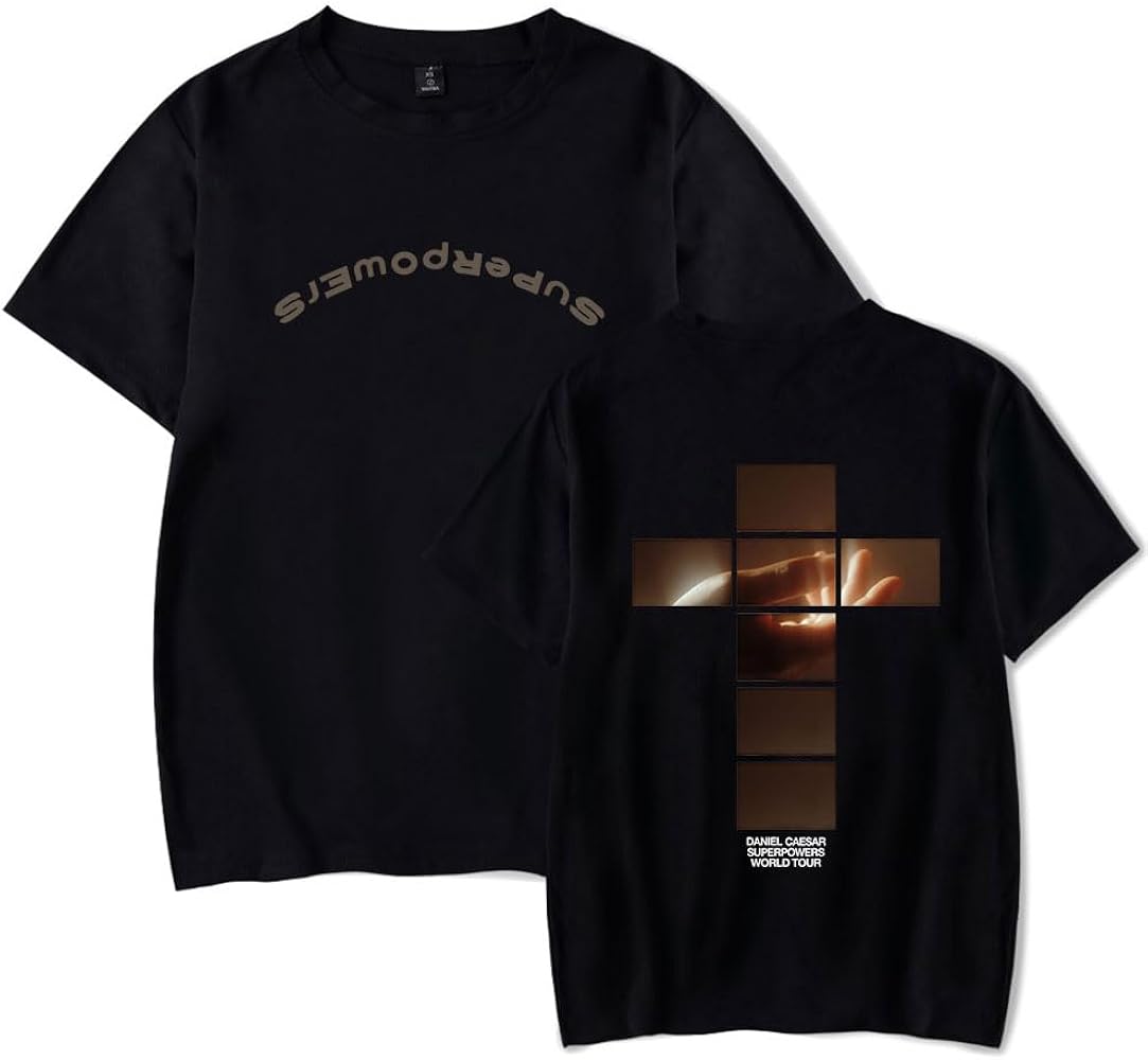 Daniel Caesar Tour Cross Harajuku T-Shirt Summer Men/Women